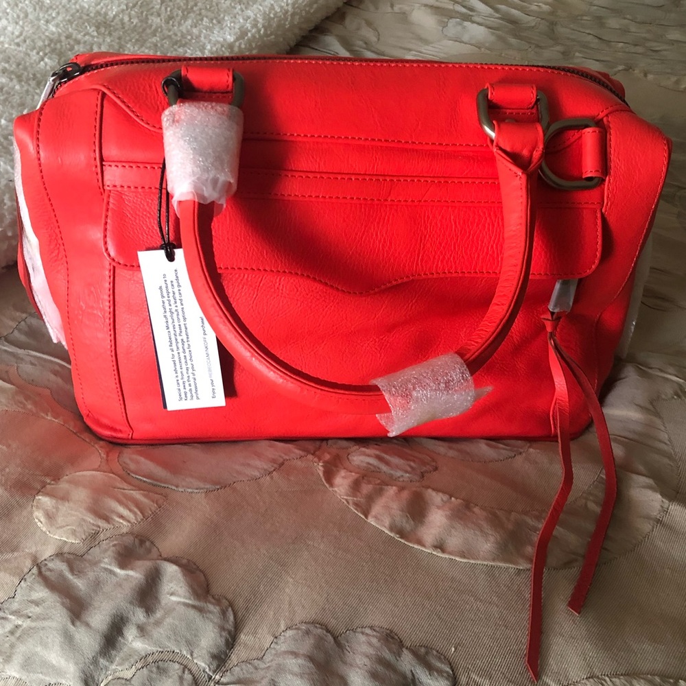 Rebecca Minkoff MAB Mini Handbag - Hot Red leather